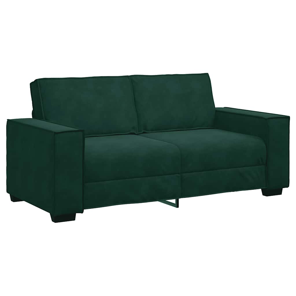 Διθέσιος Καναπές Σκούρο Πράσινο 180x78x84 εκ. Βελούδο