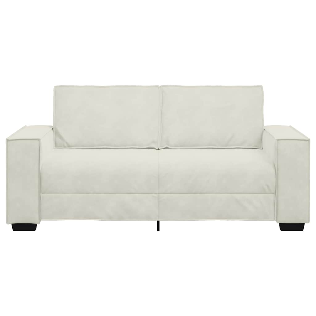 Διθέσιος Καναπές Κρεμ 180x78x84 εκ. Βελούδο