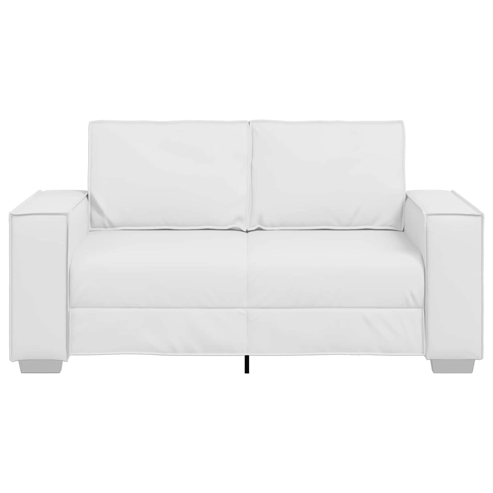 Διθέσιος καναπές Λευκός 160 cm Τεχνητό Δέρμα