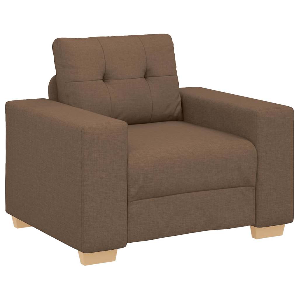 Πολυθρόνα Καφέ 100x78x80 εκ. Ύφασμα