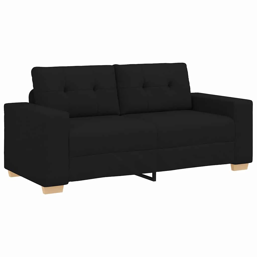 Καναπές Διθέσιος Μαύρος 180x77x82 εκ. από Ύφασμα