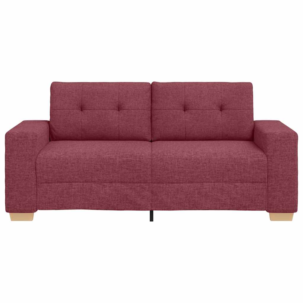 Καναπές Διθέσιος Κόκκινος 180 x 77 x 82 εκ. Ύφασμα