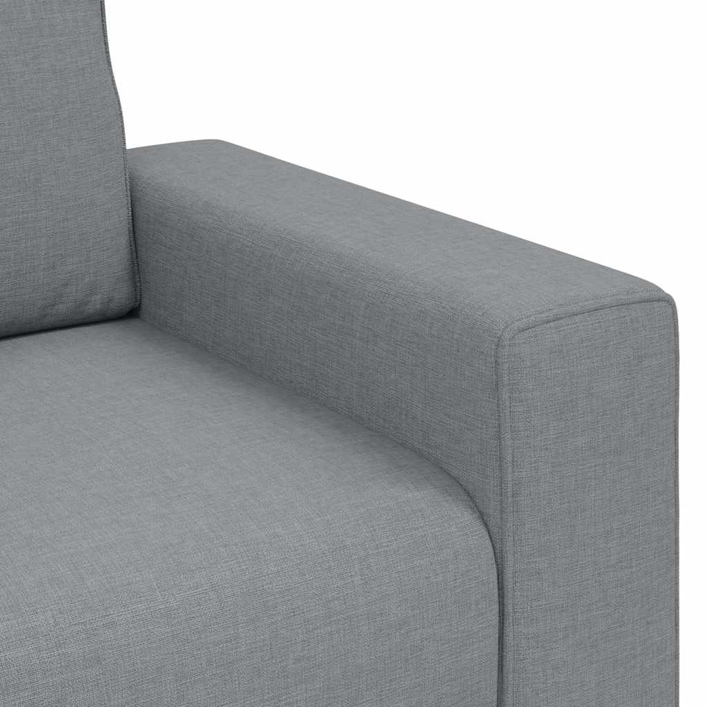Διθέσιος Καναπές Ανοιχτό Γκρι 160x77x82 εκ. Ύφασμα
