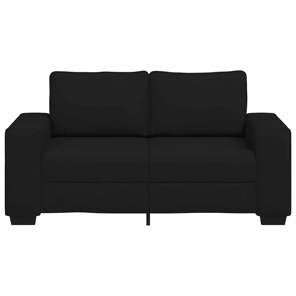 Διθέσιος Καναπές Μαύρος 160x77x82 εκ. Ύφασμα