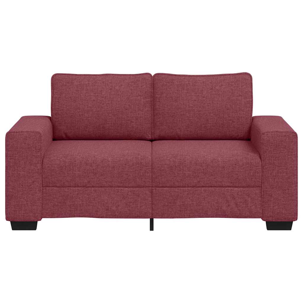 Διθέσιος Καναπές Κόκκινος 160x77x82 εκ. Ύφασμα