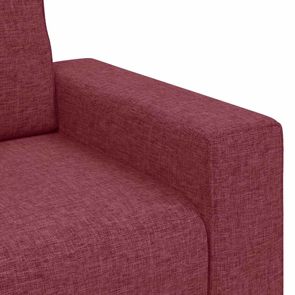 Διθέσιος Καναπές Κόκκινος 160x77x82 εκ. Ύφασμα