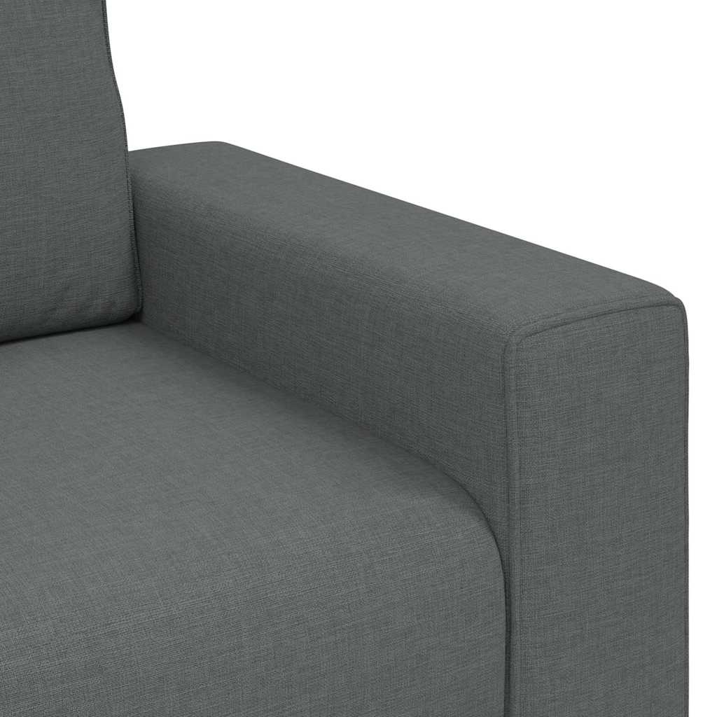 Διθέσιος Καναπές Σκούρο Γκρι 180x77x82 εκ. Ύφασμα