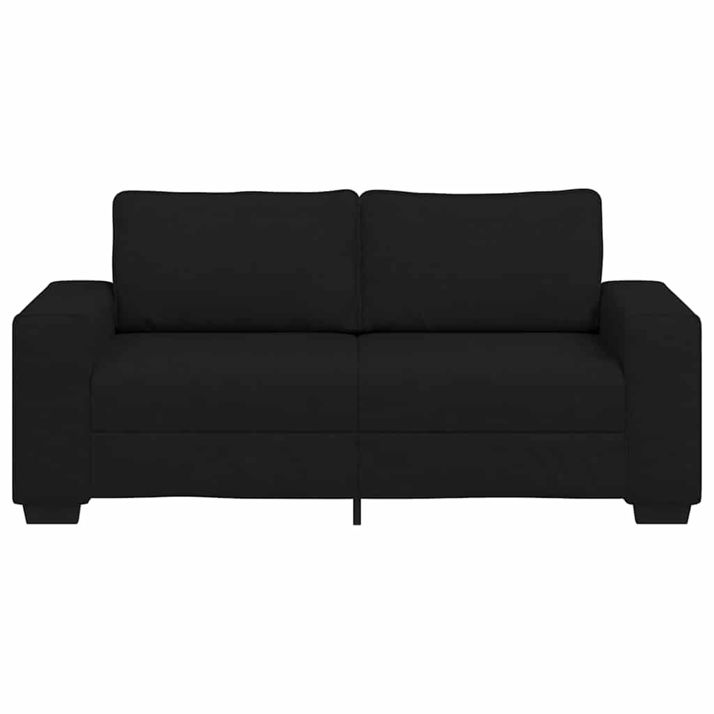 Διθέσιος Καναπές Μαύρος 180x77x82 εκ. Ύφασμα