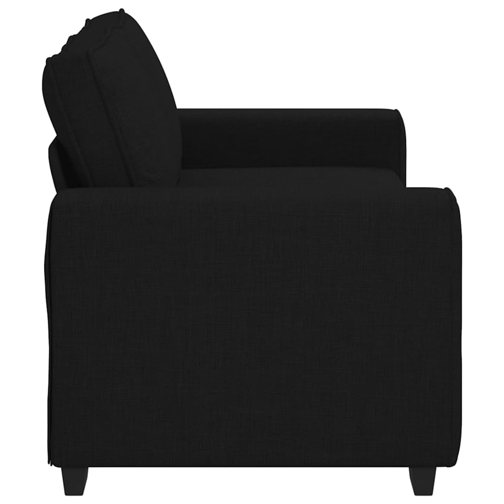 Διθέσιος Καναπές Μαύρος 180x77x82 εκ. Ύφασμα