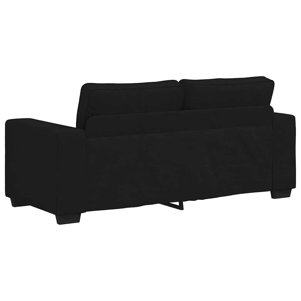 Διθέσιος Καναπές Μαύρος 180x77x82 εκ. Ύφασμα