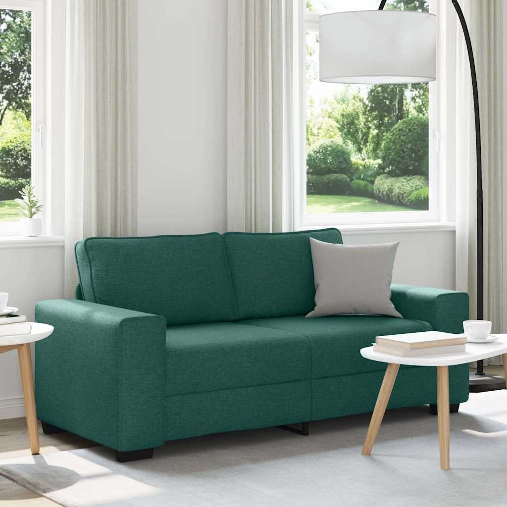 Διθέσιος Καναπές Σκούρο Πράσινο 180x77x82 εκ. Ύφασμα