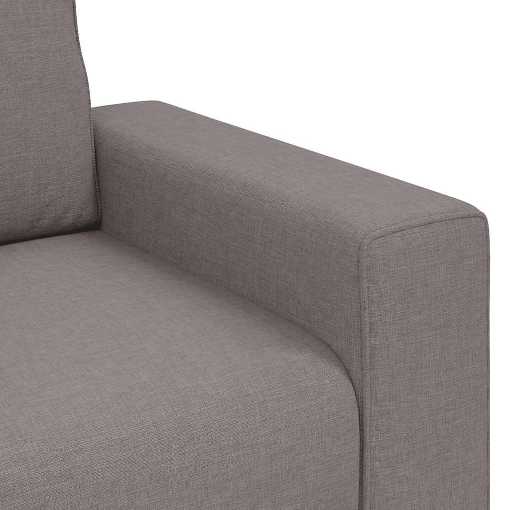 Τριθέσιος Καναπές Μπεζ 220x77x82 εκ. Ύφασμα