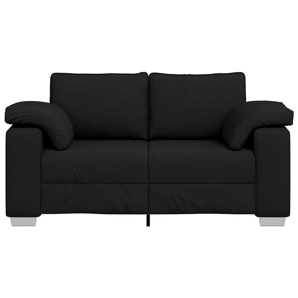 Διθέσιος καναπές Μαύρο 160 cm ύφασμα