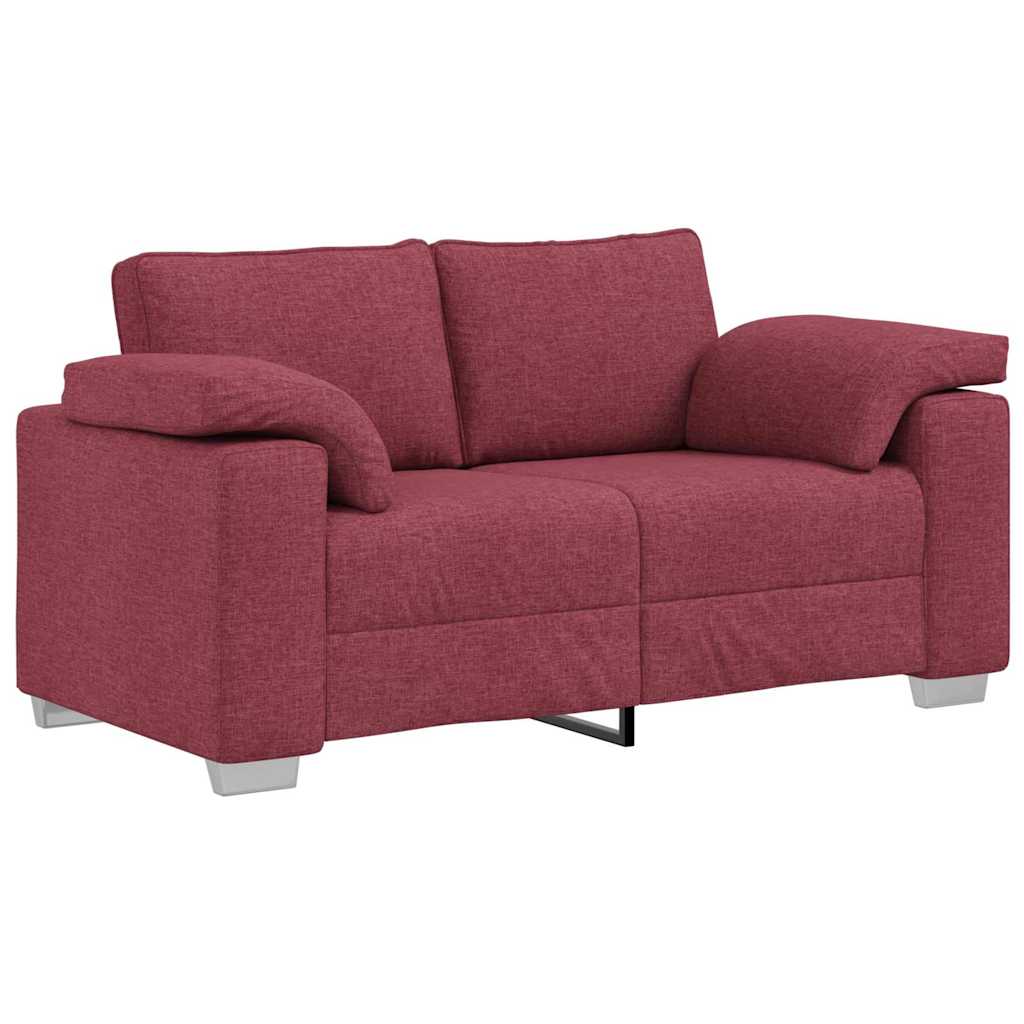 Διθέσιος καναπές Κόκκινο 160 cm ύφασμα