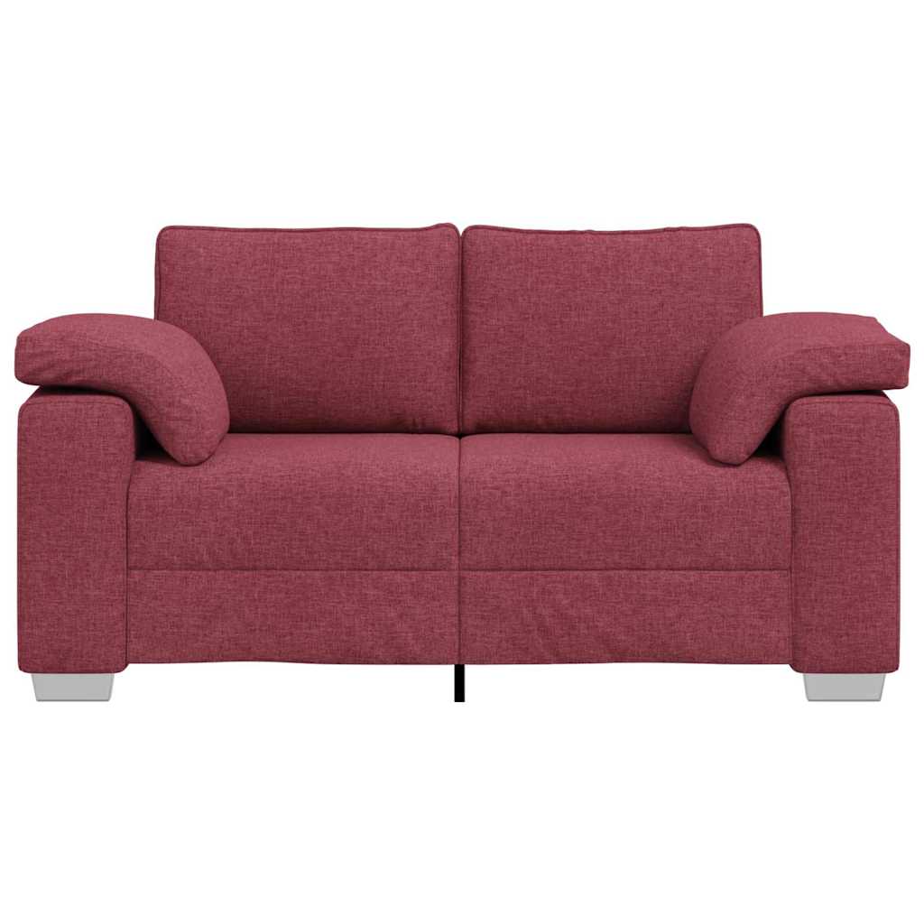 Διθέσιος καναπές Κόκκινο 160 cm ύφασμα