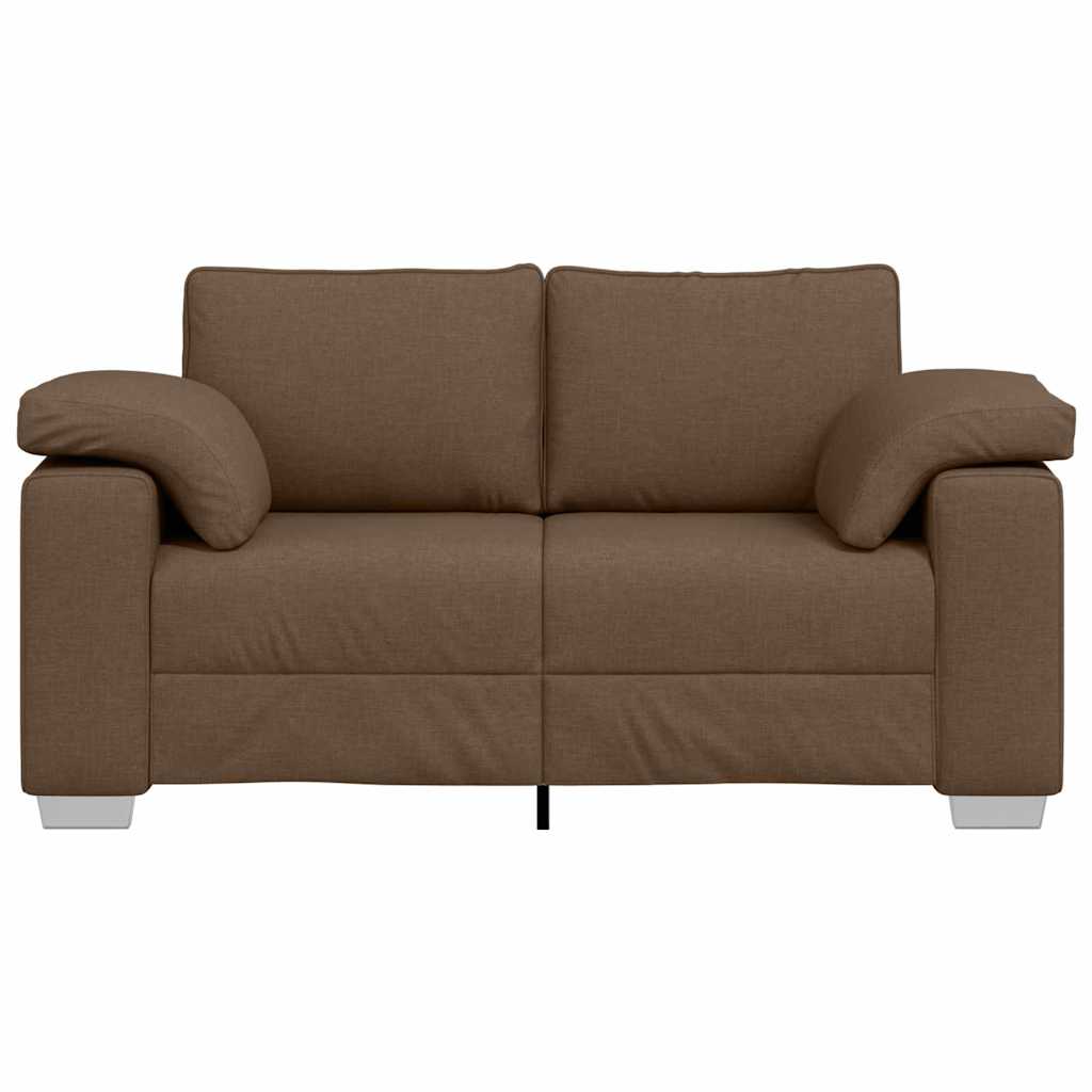 Διθέσιος καναπές Καφέ 160 cm ύφασμα