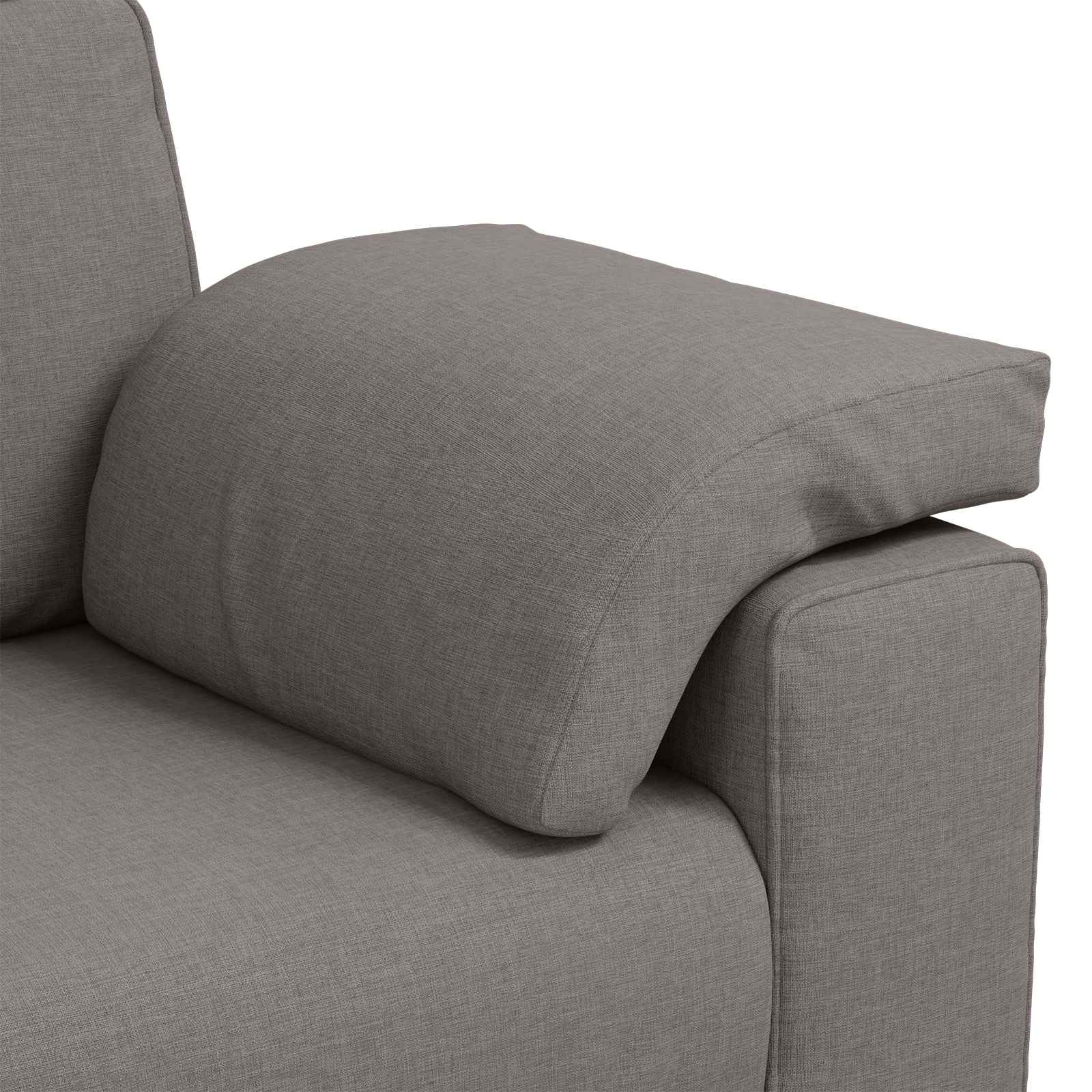Διθέσιος καναπές Taupe 160 cm ύφασμα