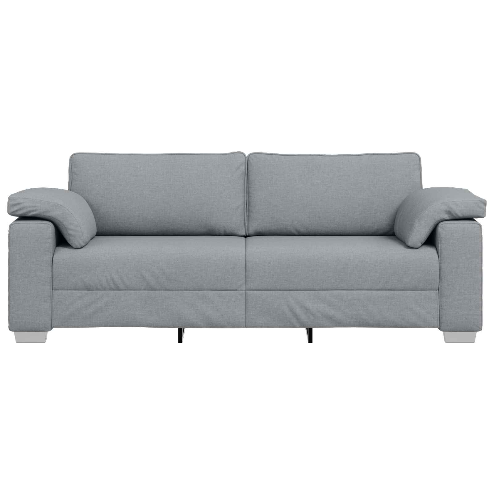 3-Θέσιος καναπές Ανοιχτό γκρι 220 cm ύφασμα