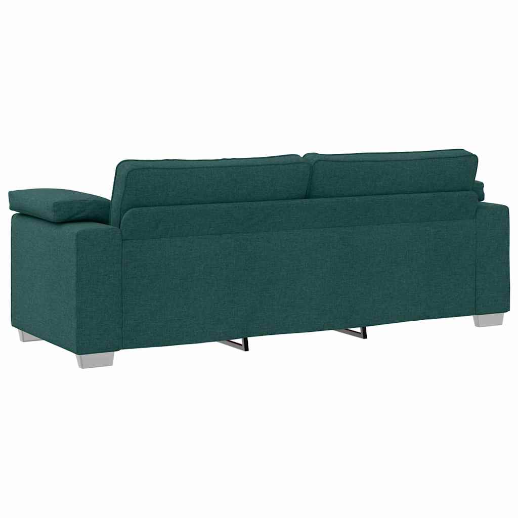 3-Θέσιος καναπές Σκούρο Πράσινο 220 cm ύφασμα