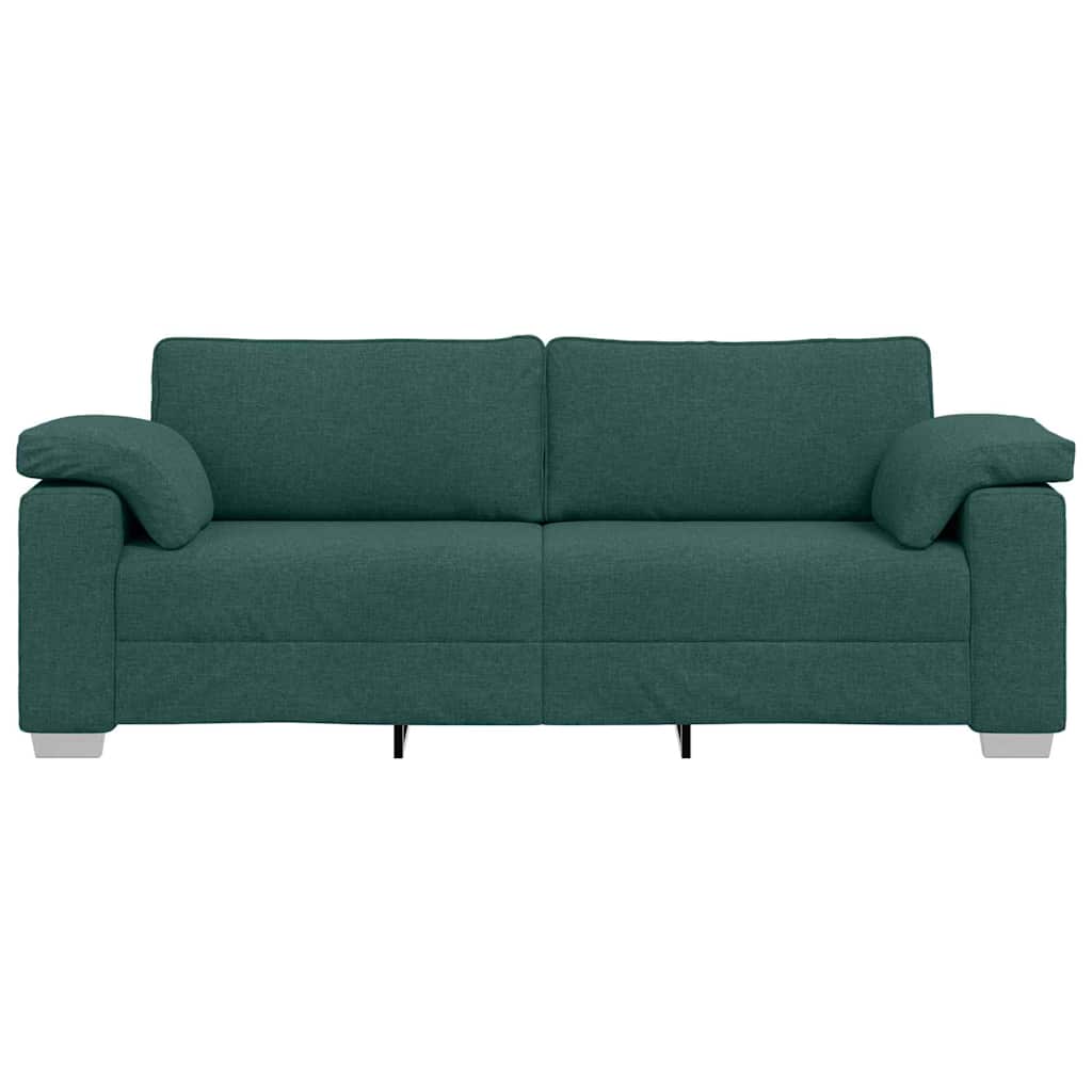 3-Θέσιος καναπές Σκούρο Πράσινο 220 cm ύφασμα