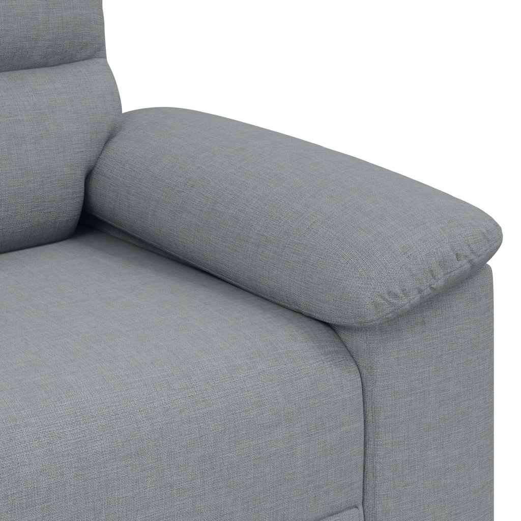 Διθέσιος Καναπές Ανοιχτό Γκρι 160x81x84 εκ. Ύφασμα