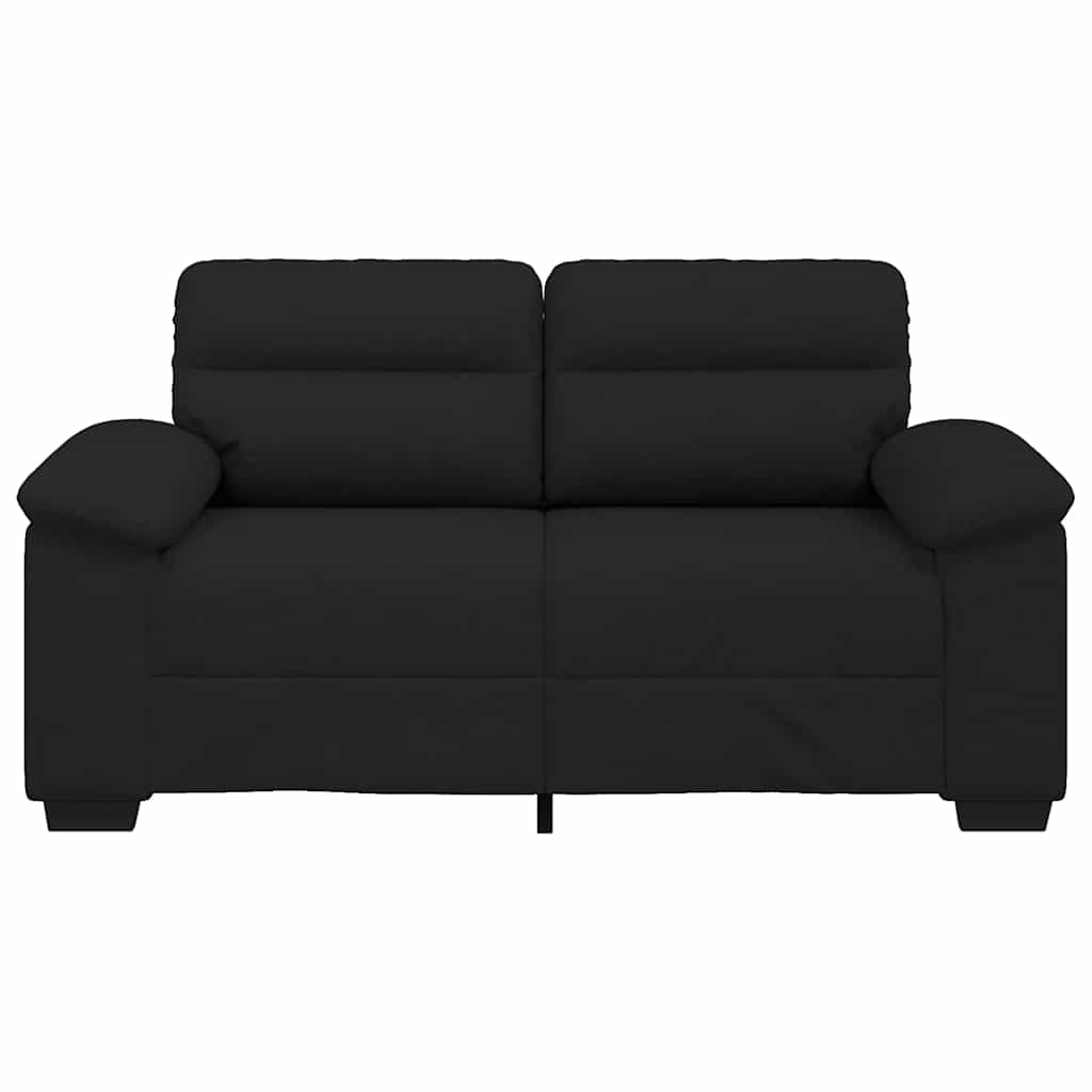 Διθέσιος Καναπές Μαύρος 160x81x84 εκ. Ύφασμα