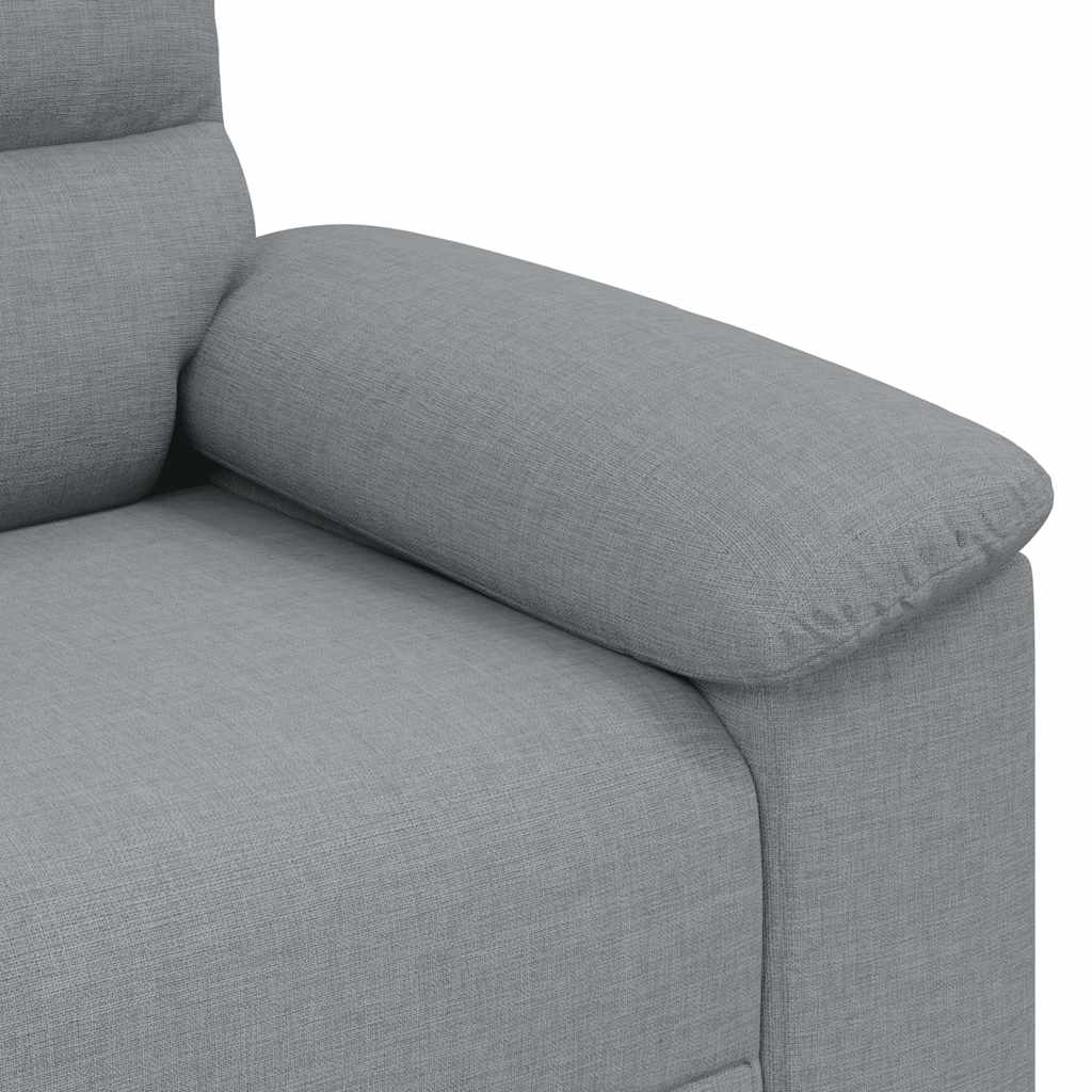 Διθέσιος Καναπές Ανοιχτό Γκρι 180x81x84 εκ. Ύφασμα