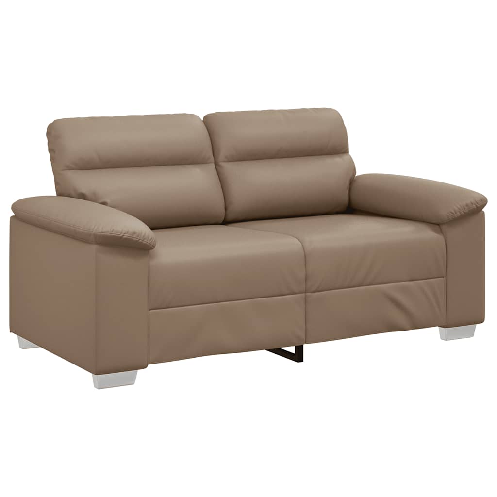 Διθέσιος Καναπές Cappuccino 160x81x84 εκ. από Συνθετικό Δέρμα
