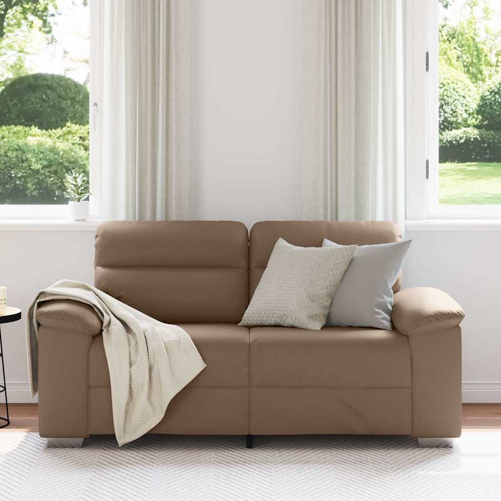 Διθέσιος Καναπές Cappuccino 160x81x84 εκ. από Συνθετικό Δέρμα