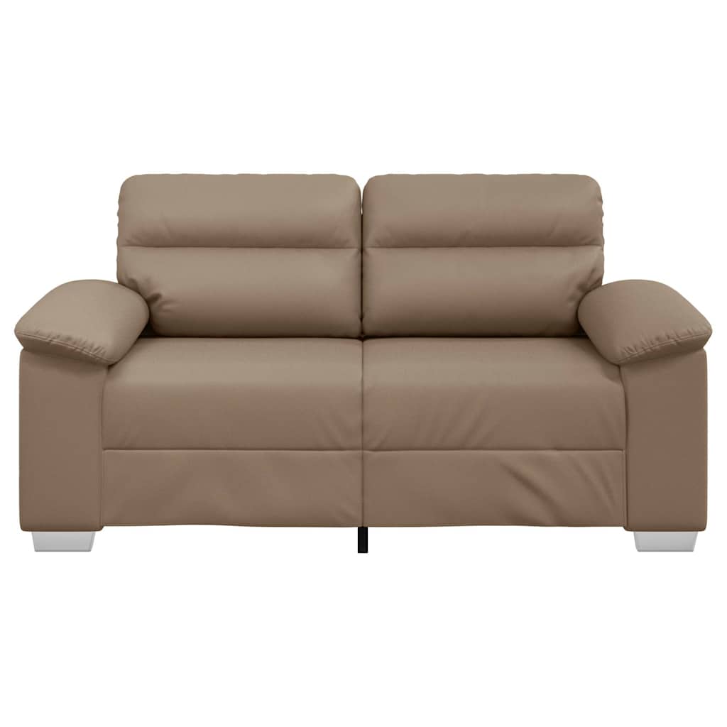 Διθέσιος Καναπές Cappuccino 160x81x84 εκ. από Συνθετικό Δέρμα