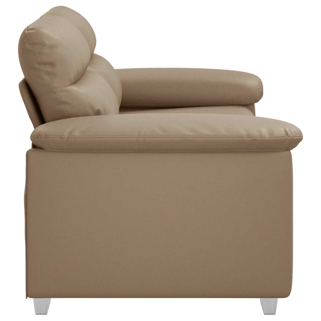Διθέσιος Καναπές Cappuccino 160x81x84 εκ. από Συνθετικό Δέρμα