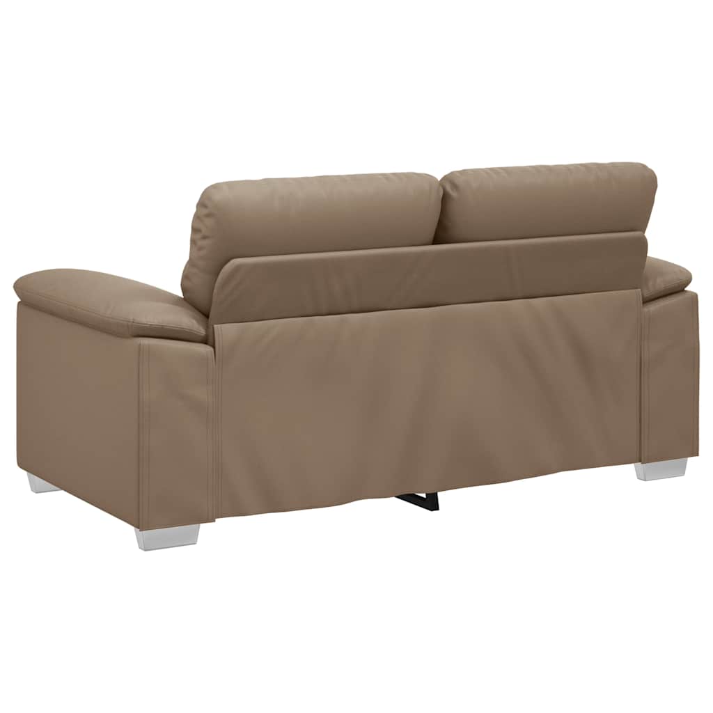 Διθέσιος Καναπές Cappuccino 160x81x84 εκ. από Συνθετικό Δέρμα