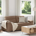 Διθέσιος Καναπές Cappuccino 180x81x84 εκ. από Συνθετικό Δέρμα