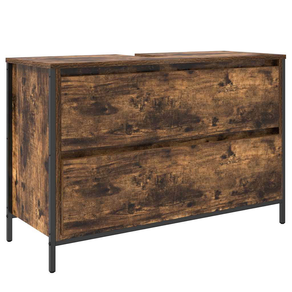 Ντουλάπι νιπτήρα μπάνιου με συρτάρια 90x34,5x60 εκ.