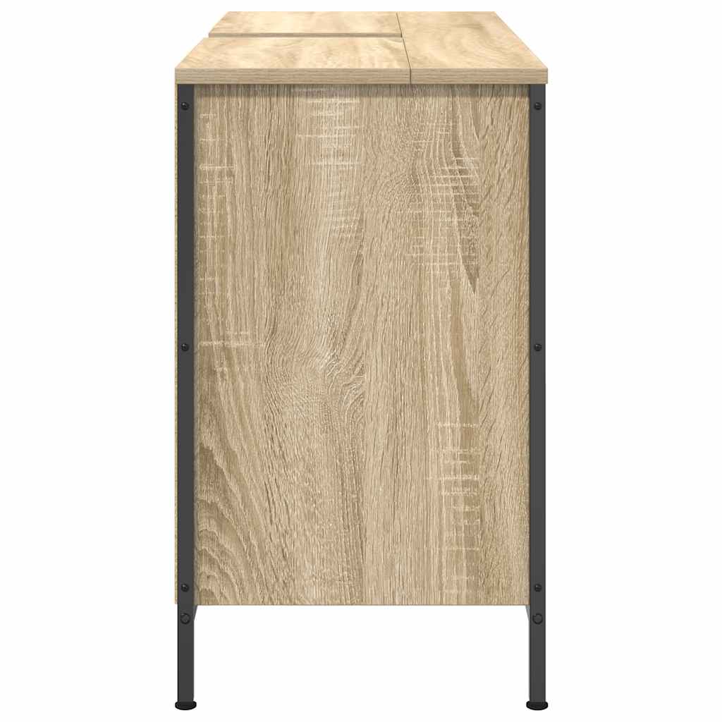 ντουλάπι νιπτήρα με συρτάρια Sonoma Δρυς 90x34,5x60 εκ.