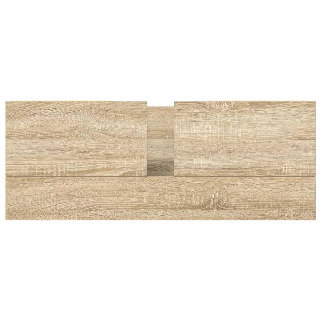 ντουλάπι νιπτήρα με συρτάρια Sonoma Δρυς 90x34,5x60 εκ.