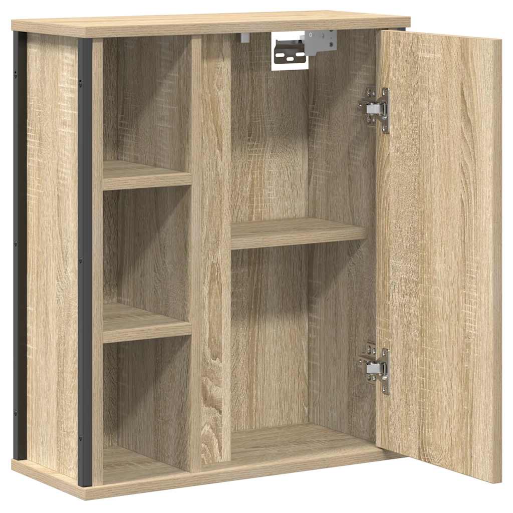 Ντουλάπι Μπάνιου με Καθρέφτη Sonoma δρυς 50x21x60 εκ.