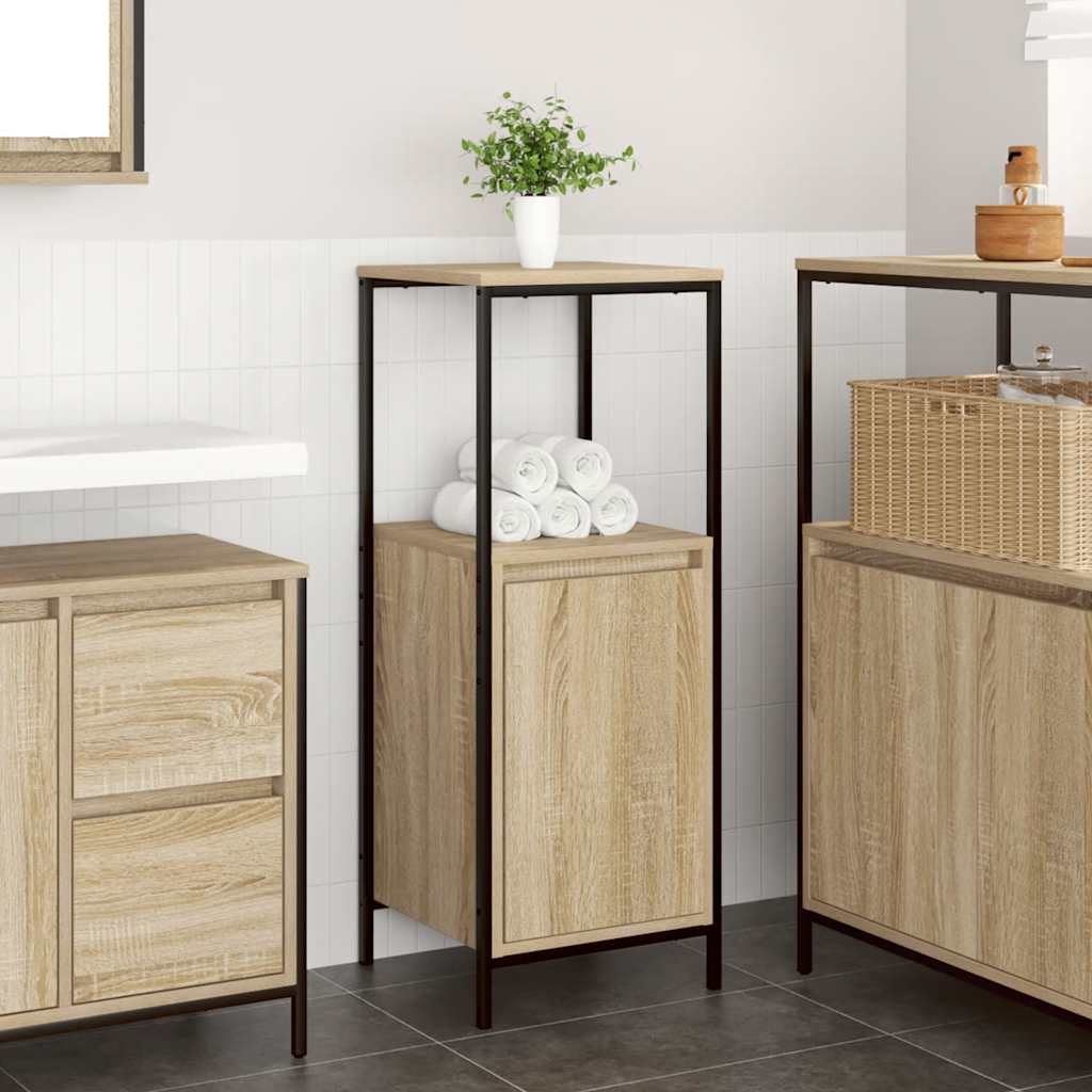 Ντουλάπι μπάνιου με ράφια Sonoma δρυς 36x35x95 εκ.