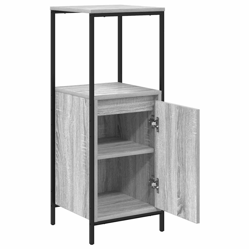 Ντουλάπι Μπάνιου με Καθρέφτη Γκρι Sonoma 36x35x95 εκ.