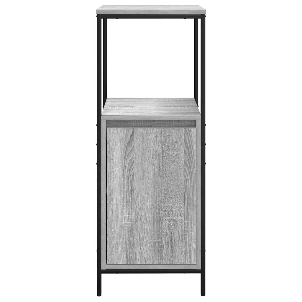 Ντουλάπι Μπάνιου με Καθρέφτη Γκρι Sonoma 36x35x95 εκ.