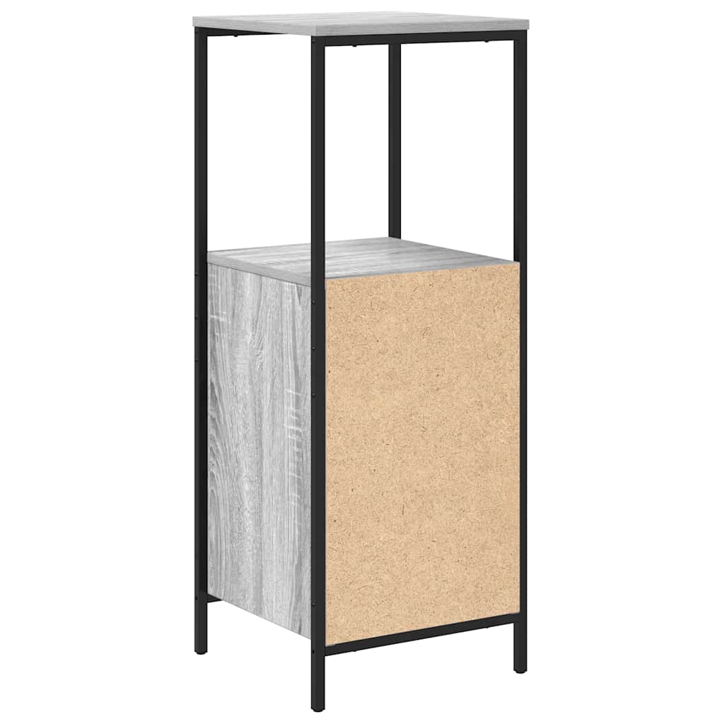 Ντουλάπι Μπάνιου με Καθρέφτη Γκρι Sonoma 36x35x95 εκ.