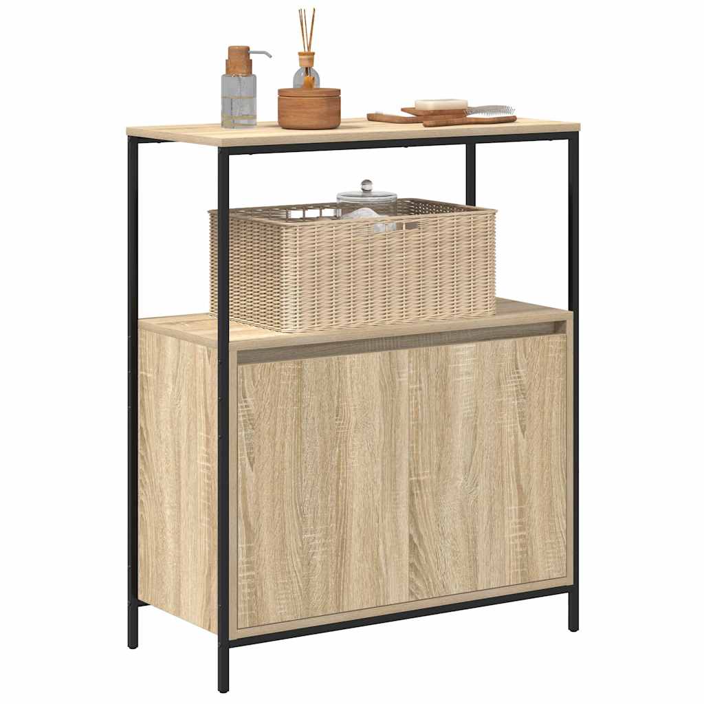 Ντουλάπι μπάνιου με ράφια Sonoma δρυς 76,5x35x95 εκ.