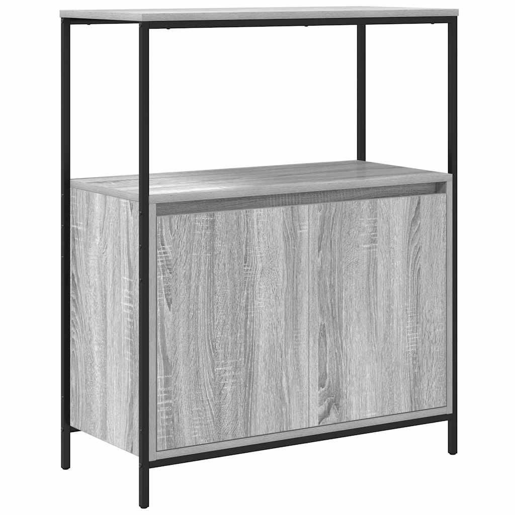 Ντουλάπι μπάνιου με ράφια Γκρι Sonoma 76,5x35x95 εκ.