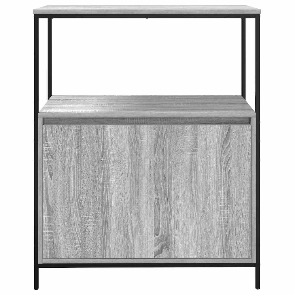 Ντουλάπι μπάνιου με ράφια Γκρι Sonoma 76,5x35x95 εκ.