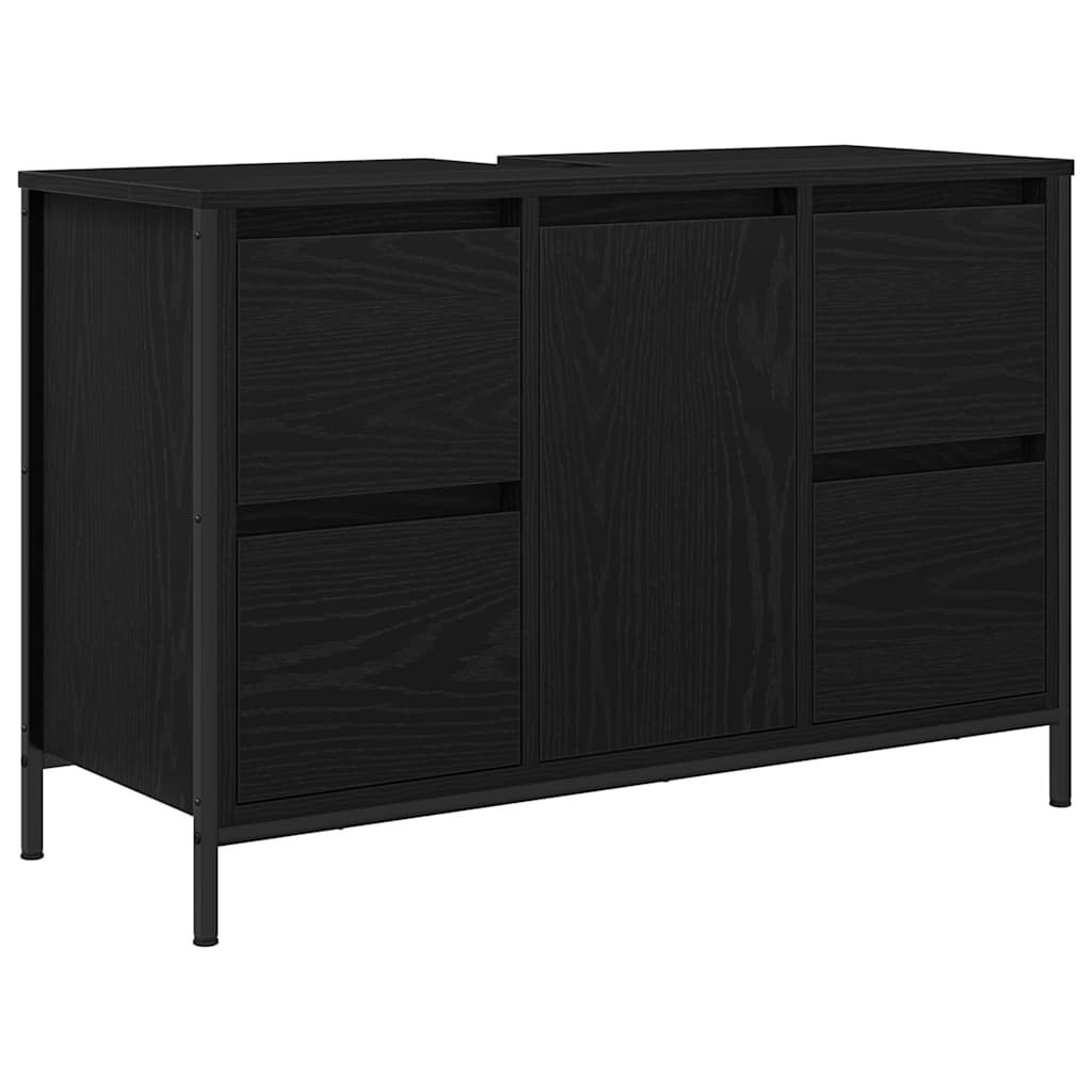 Σετ Επίπλων Μπάνιου 3 τμχ. Μαύρη Οξυά 36 x 35 x 165 εκ