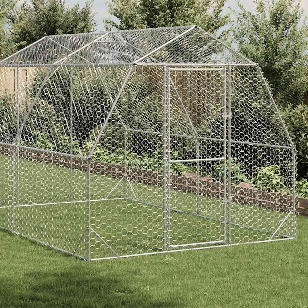 Chicken Run 2,5x4x2,25 m Γαλβανισμένος χάλυβας