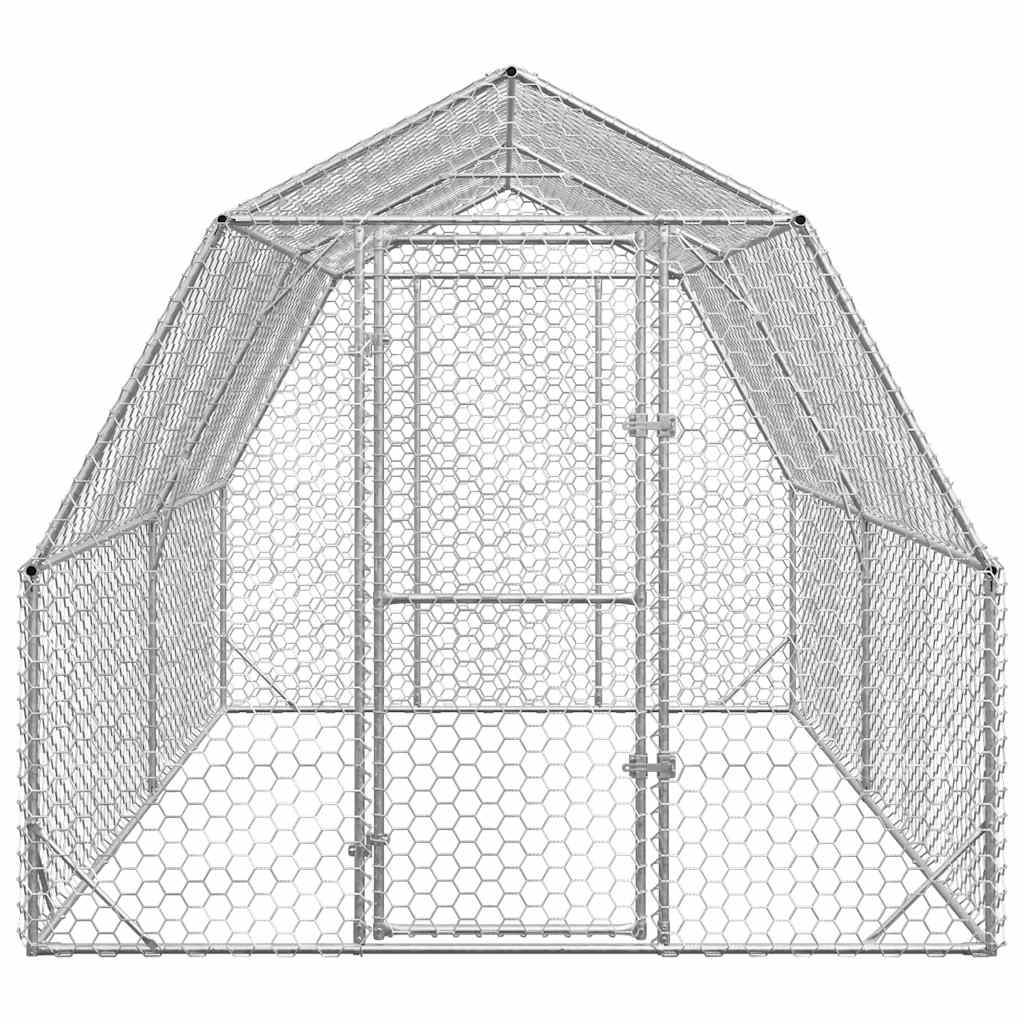 Chicken Run 2,5x4x2,25 m Γαλβανισμένος χάλυβας