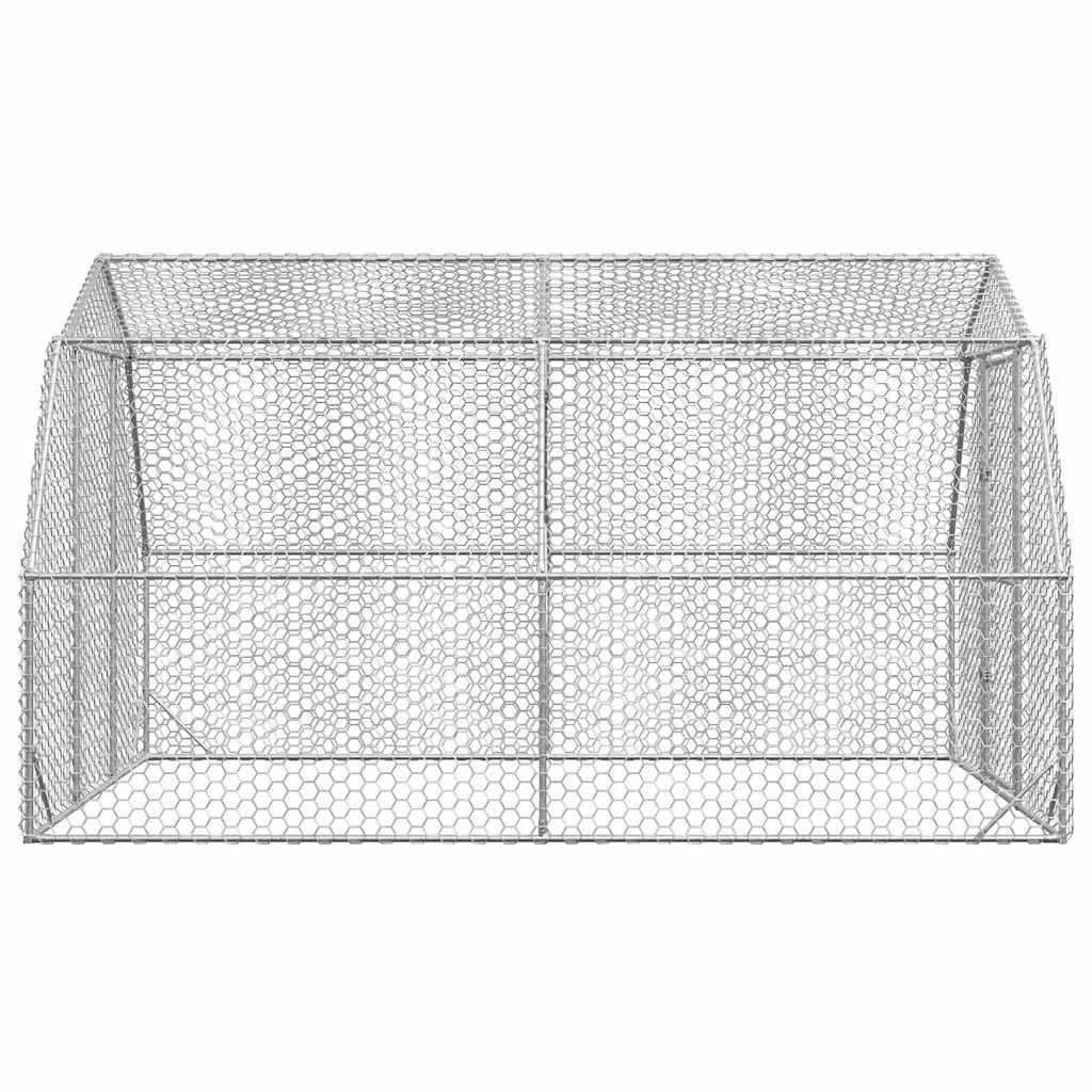 Chicken Run 2,5x4x2,25 m Γαλβανισμένος χάλυβας