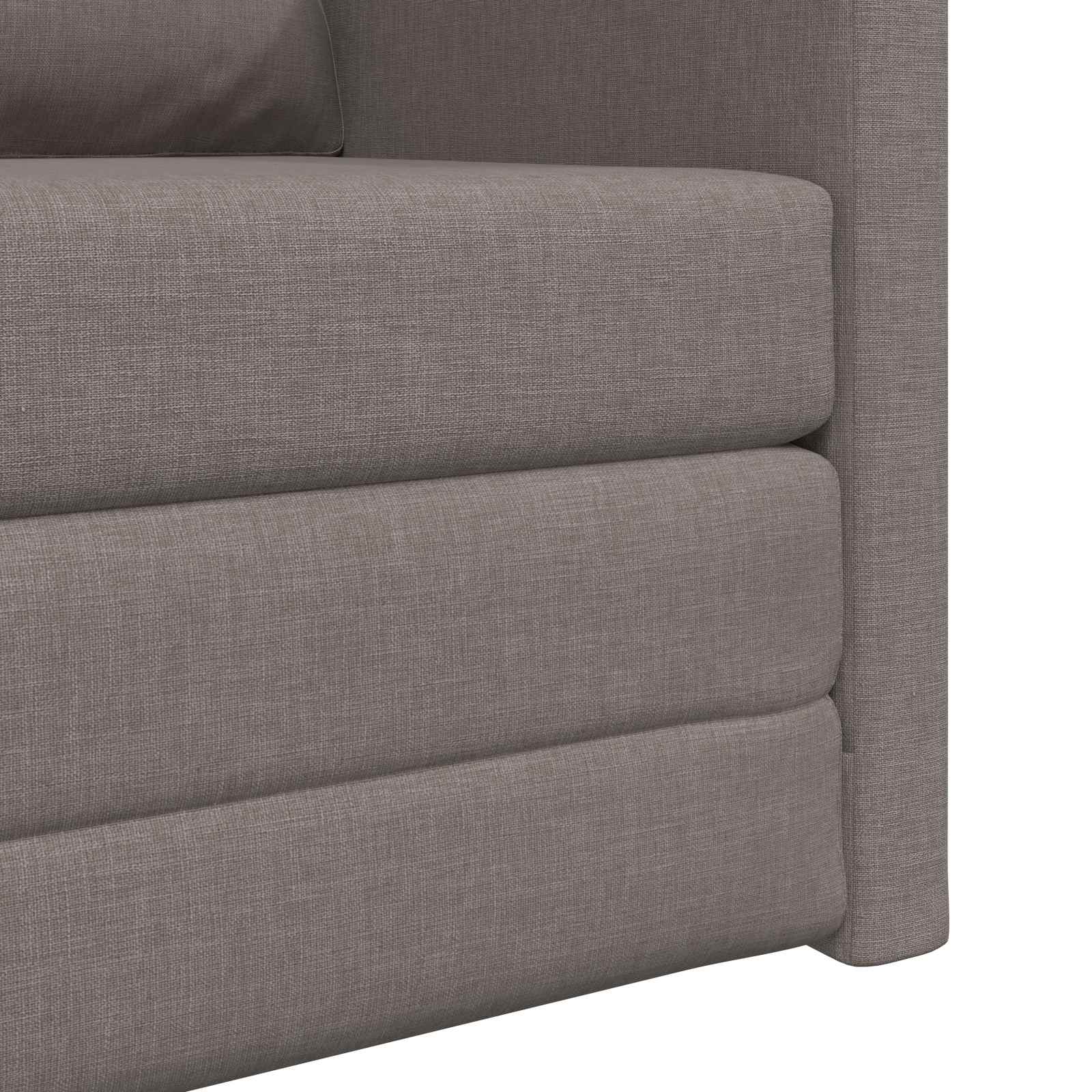 Κρεβάτι καναπές Taupe 74 x 77 x 81 εκ. ύφασμα