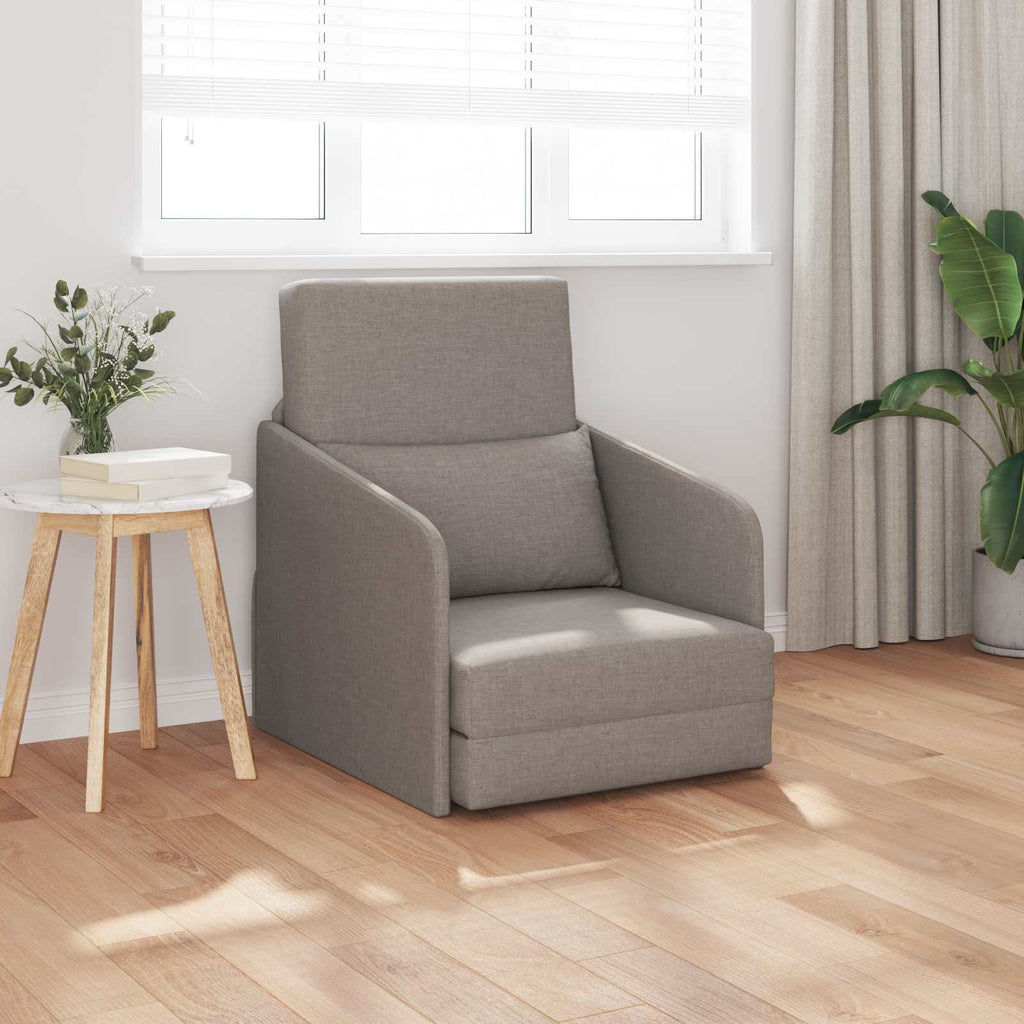 Κρεβάτι καναπές Taupe 65 x 80 x 83 εκ. ύφασμα